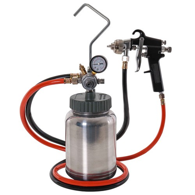 #ad TCP Global 2 Quart Paint Pressure Pot with Spray Gun and 5 Foot Air and Fluid Ho $181.41