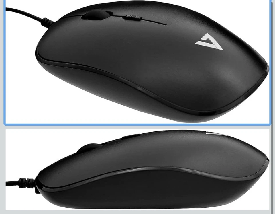 V7 MU200-1N Optical Mouse Black - Image 2 of 3
