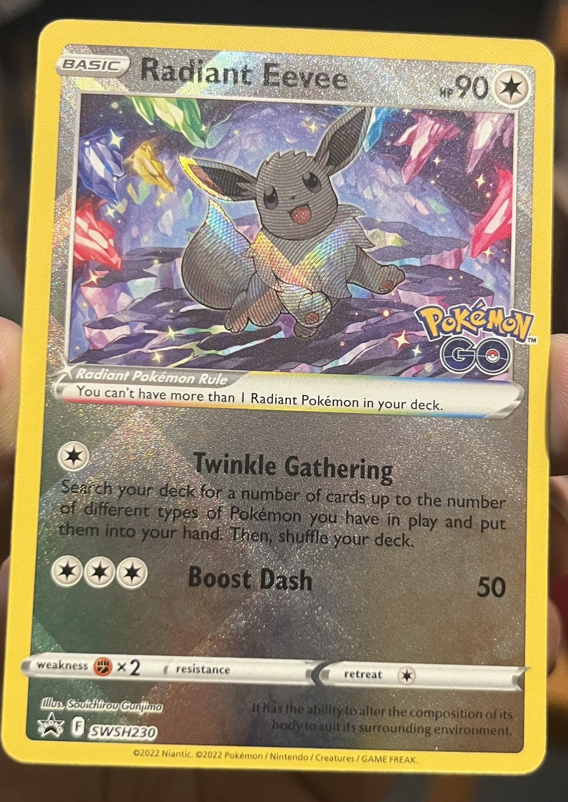 Radiant Eevee - SWSH230 - SWSH Black Star Promos Pokemon
