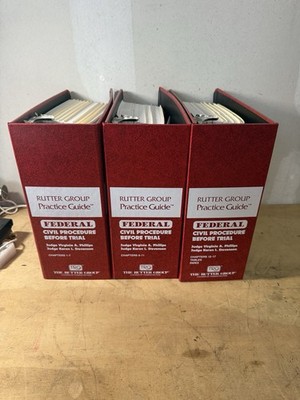 Rutter Group Federal Civil Procedure Before Trial 2023 3-Volume Set