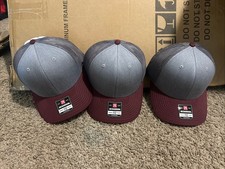 Richardson 112 Trucker Snapback Lot Of 3 Gray Maroon