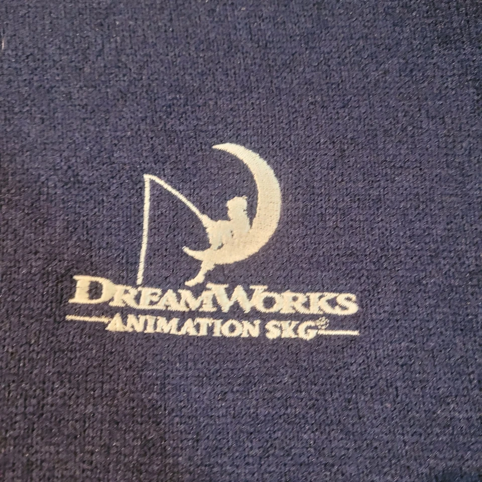 Suéter Grande Raro Dreamworks Animación Logo Empleado Swag 1/4 Cremallera Para Hombres Foto 2 de 4