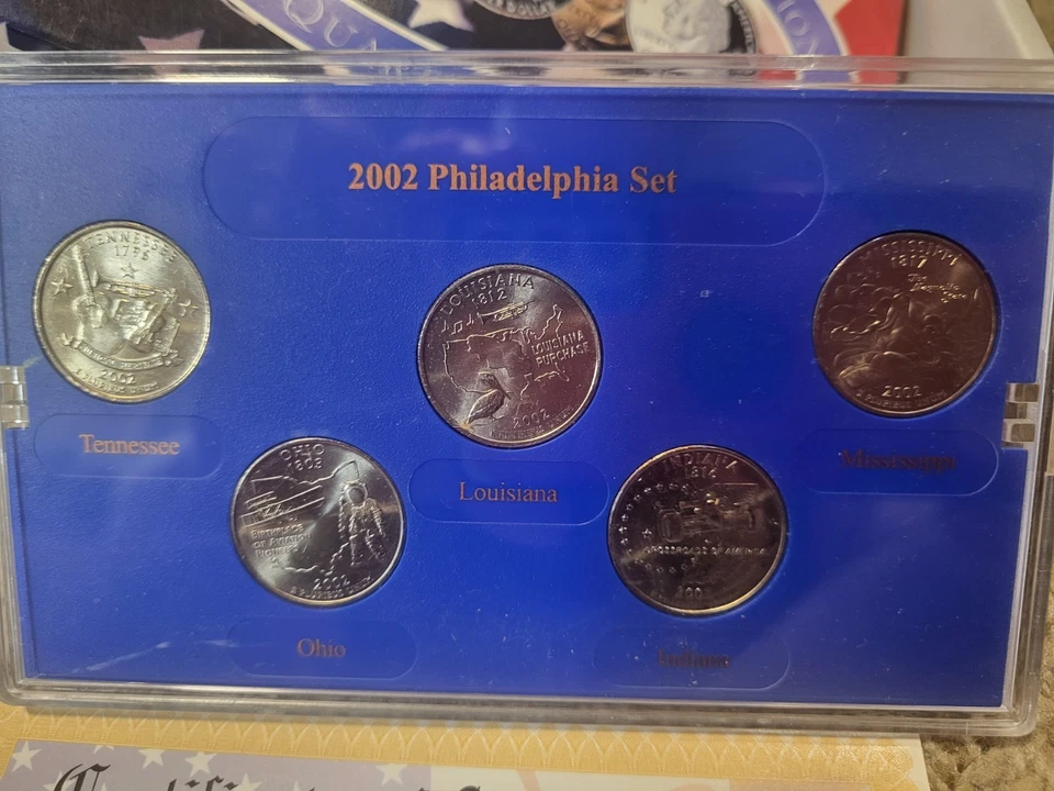 2002 Philadelphia Mint Edition State Quater Collection Proof Set with COA - Image 2 of 2