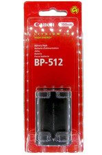 Original Canon BP-512 Akku Battery f&uuml;r Canon Camcorder MV400, MVX3, MV750 in OVP