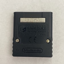 Official Nintendo GameCube Black Memory Card 251 Blocks Authentic OEM
