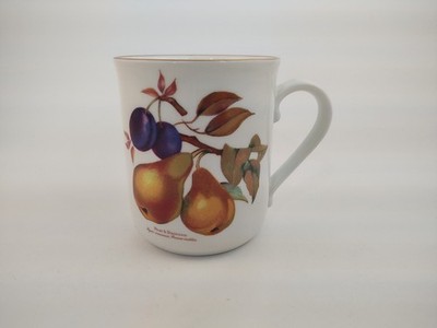 Royal Worcester Evesham Gold Collector Mug - Pear & Damson - Made in England