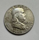 1963-D Franklin Silver Half Dollar (Denver, 50C Circulated 90% Silver)