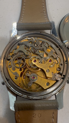 Vintage Wakmann AOPA Pilots Chronograph Triple Date Men's Watch