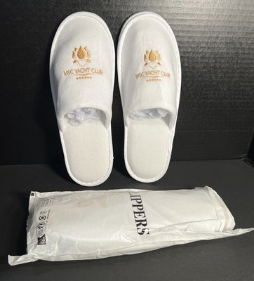 Two (2) Pairs MSC Cruises YACHT CLUB Slippers One Size Fits Most Brand NEW