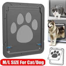 Dog Cat Magnetic Flap Screen Door Pet Puppy Magnetic Lockable Entry Gate Frame