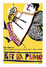 Decorative movie poster 4 film FIFI La Plume.French angel.Interior design fun!