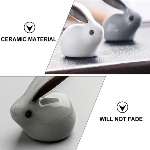 Décorations De Pâques Cadeau Lapins En Céramique Pour Pâques - Photo 6/12