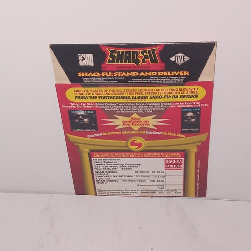 Shaq-Fu Stand And Deliver CD Sleeve Super Rare Sega Genesis Shaquille O’Neal - Imagen 2 de 10
