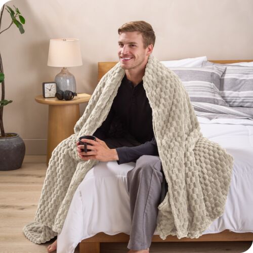 Bare Home Microplush Waffelstrukturdecke - Bild 19 von 20