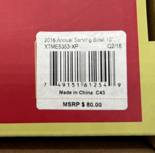 Spode 2016 Christmas Tree 10" Feiertag Servierschüssel $80 - Neuwertig in Box - Bild 5 von 7