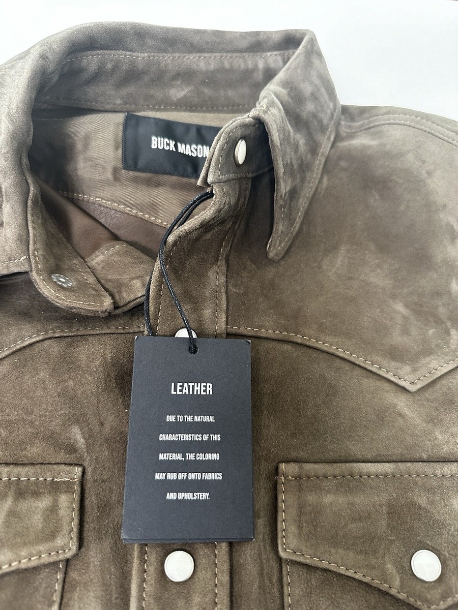 Buck Mason Russet Mojave Brown Suede X Small