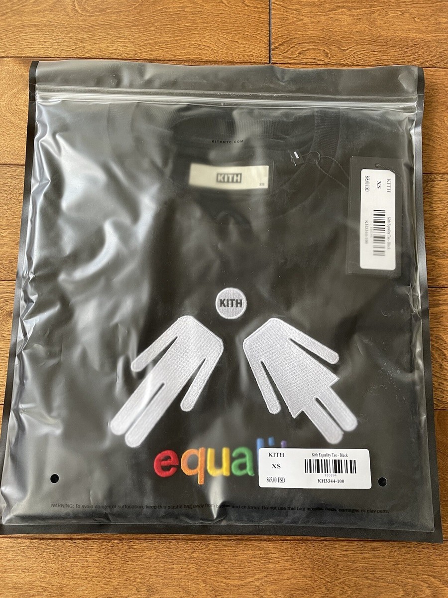 ❤️ KITH Equality LGBTQ Pride BLACK TShirt Size XS