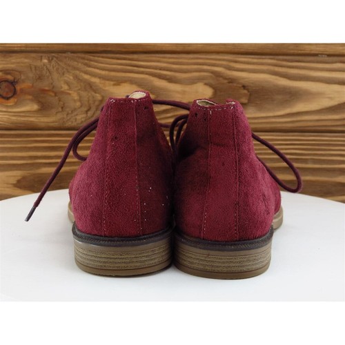 Hush Puppies Sz 6 Boot Chukka Lace Up W Magenta Suede Women - Picture 7 of 11