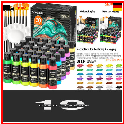 Shuttle Art Metallic Acrylic Paint Set