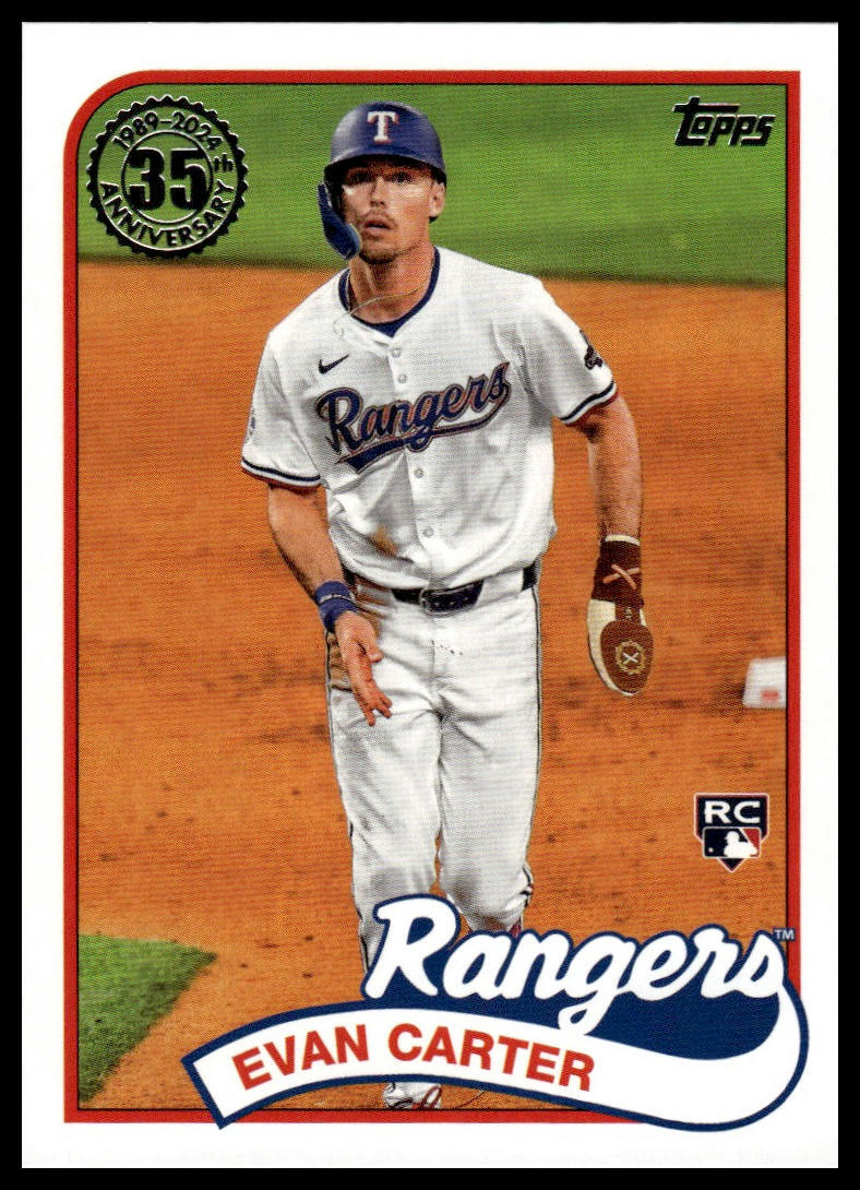 2024 Topps Update Evan Carter #89US-49 1989 Topps Baseball
