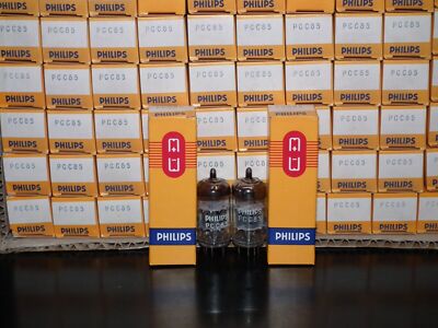 PCC85 Philips 9AQ8 Matched Pair (Two Tubes) NOS NIB