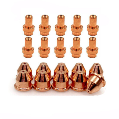 20pc - 1305 Cebora Pipe Nozzles + 1521 Electrodes - Prof 30-50A 35HF