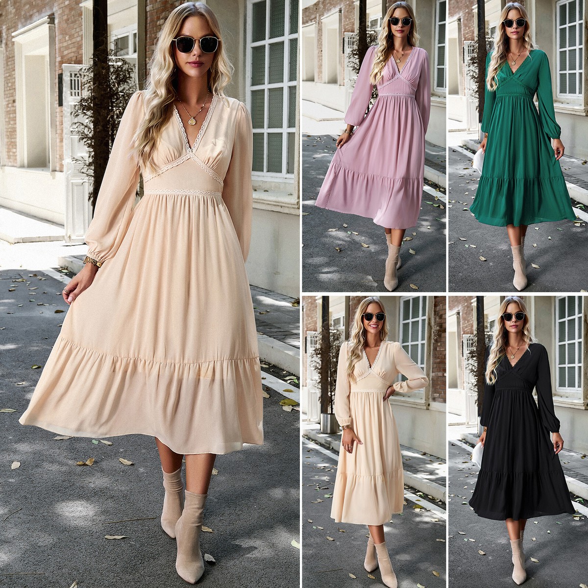 empire waist pleated midi dress Cream Pleated Empire Tied Waist Maternity Midi Dress – PinkBlush main image 1