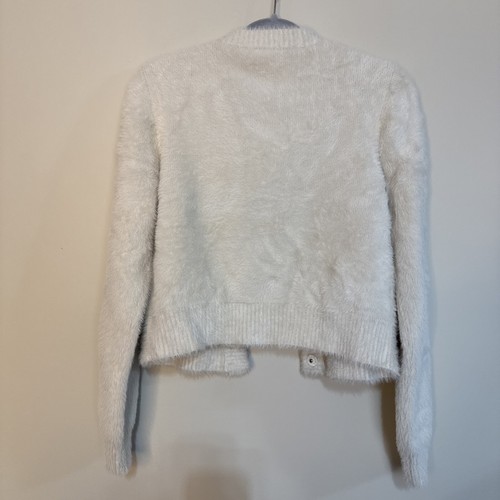 J. Crew Sweater Lady Jacket Brushed Yarn Size large Rhinestone Snap Buttons - Picture 12 of 14