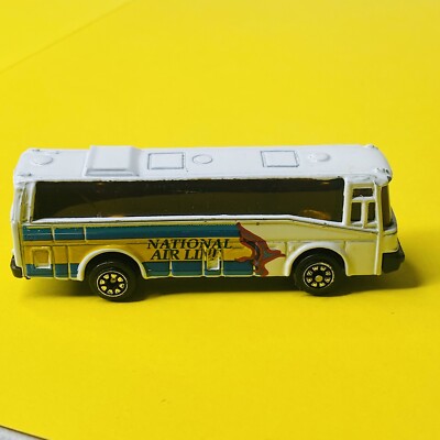 Vintage Unbranded National Airlines Passenger Bus Rare White