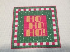 HO HO HO-AMANDA LAWFORD-HANDPAINTED NEEDLEPOINT CANVAS