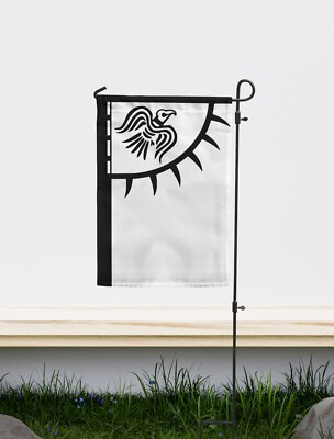 Wikinger Rabe Garten Flagge | Größe 12x18'' doppelseitig | Made in EU