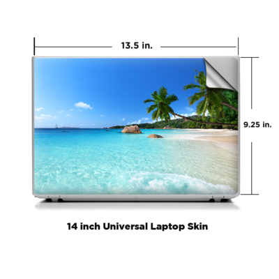 Itsaskin - Skin Pour Ordinateur Portable 14" - Palmier Coucher De Soleil Violet