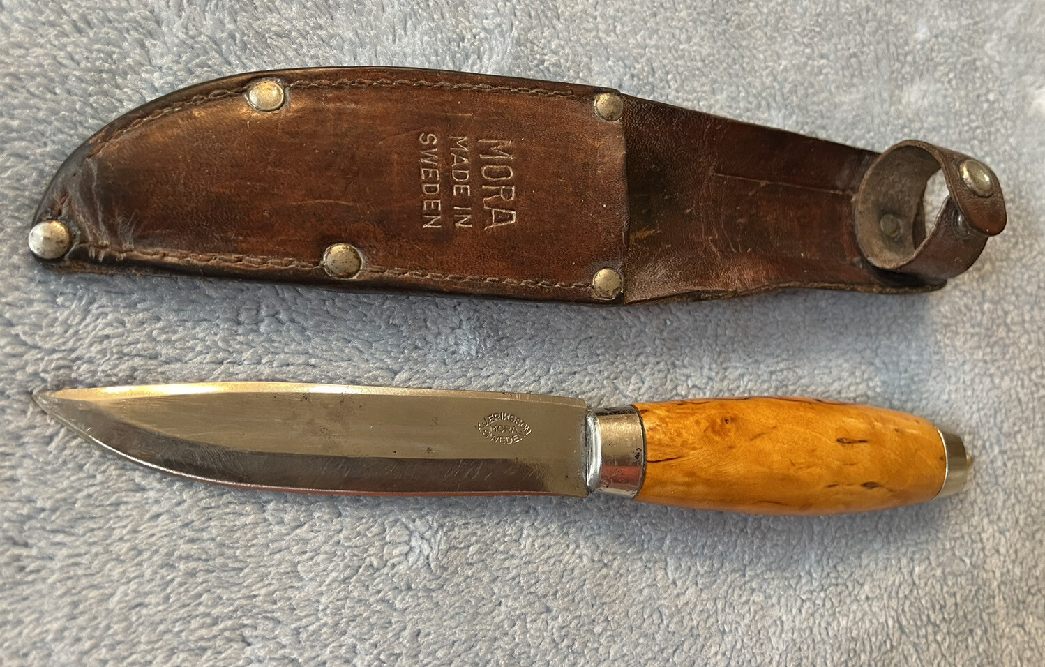 Antique MORA handmade Knife And Sheath By K.J. Eriksson Of Sweden eBay