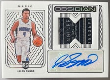 2021-22 Panini Obsidian Jalen Suggs Rookie Jersey Laundry Tag Contra Auto /3! RC