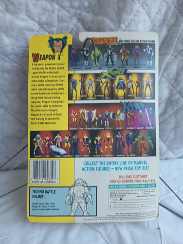 The Uncanny X-Men Weapon X 4th Edition Wolverine Action Figure ToyBiz 1992 New - Picture 2 of 6