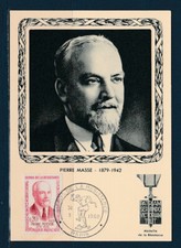 carte  1er jour  héros de la résistance  Pierre  Masse 24  Ribérac  1960