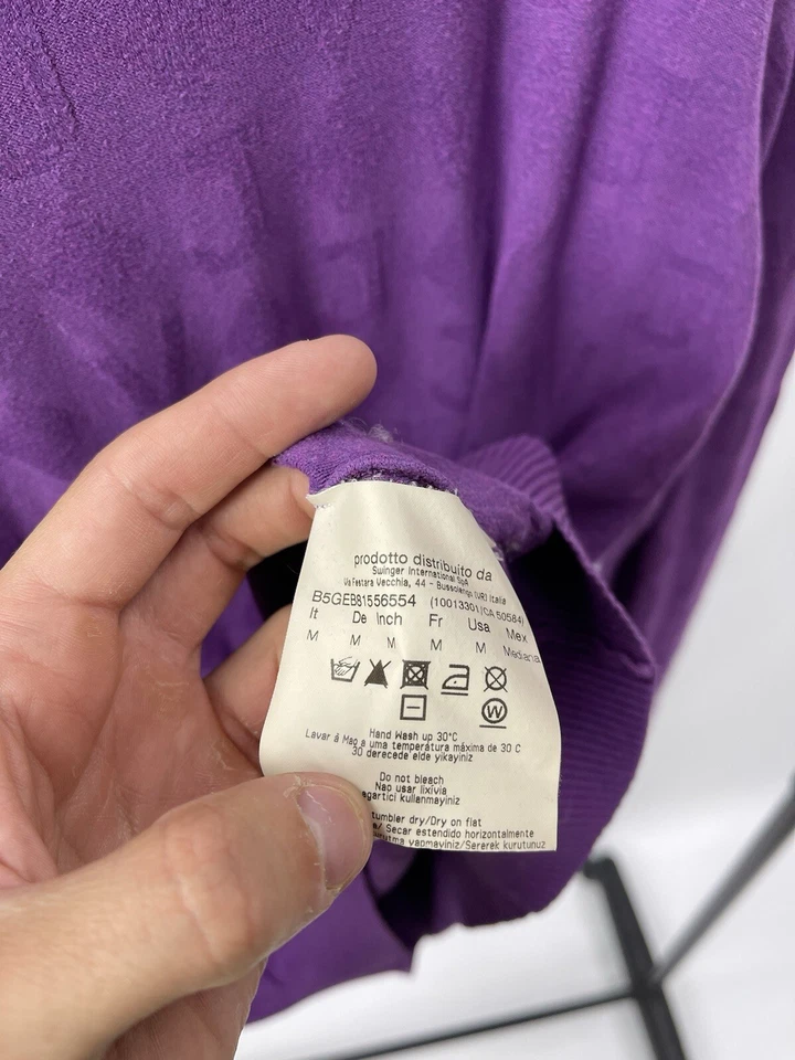 Versace Jeans Sweater Size M Violet - Image 4 of 4