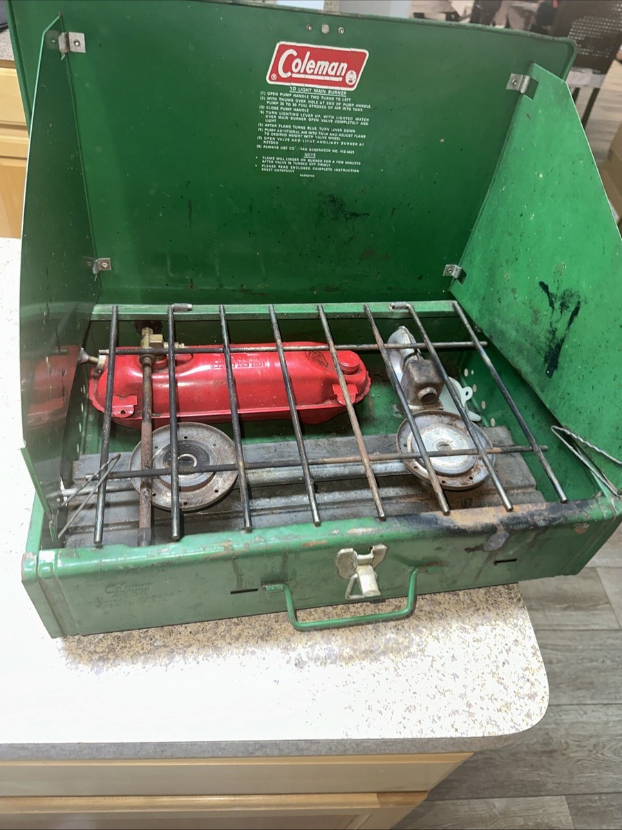 Coleman 425 E 425E Camping Stove Camp Stove Burner Liquid Fuel Used