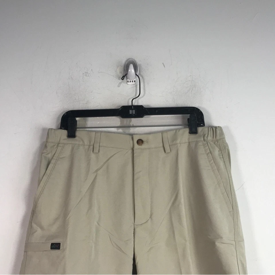 Pantalón corto de golf Greg Norman Cargo, para hombre talla 34 - caqui Foto 4 de 4