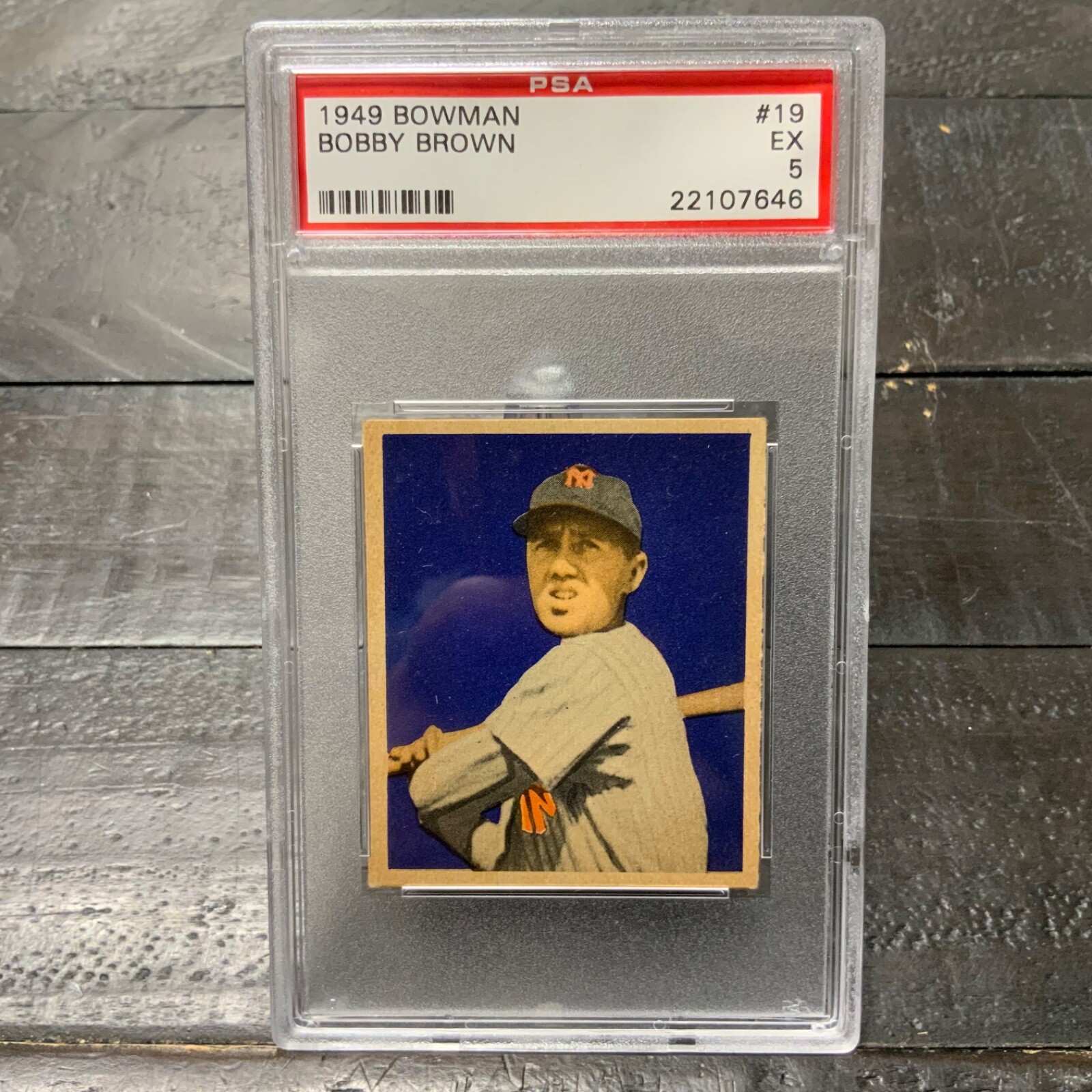 1949 Bowman Bobby Brown #19 *Yankees* PSA 5 EX