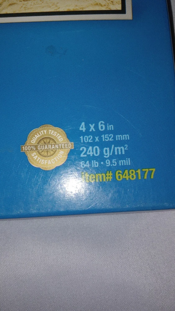 Staples Photo Plus 4 X 6 inch Glossy Photo Printer Paper 60 sheets   Media Mail