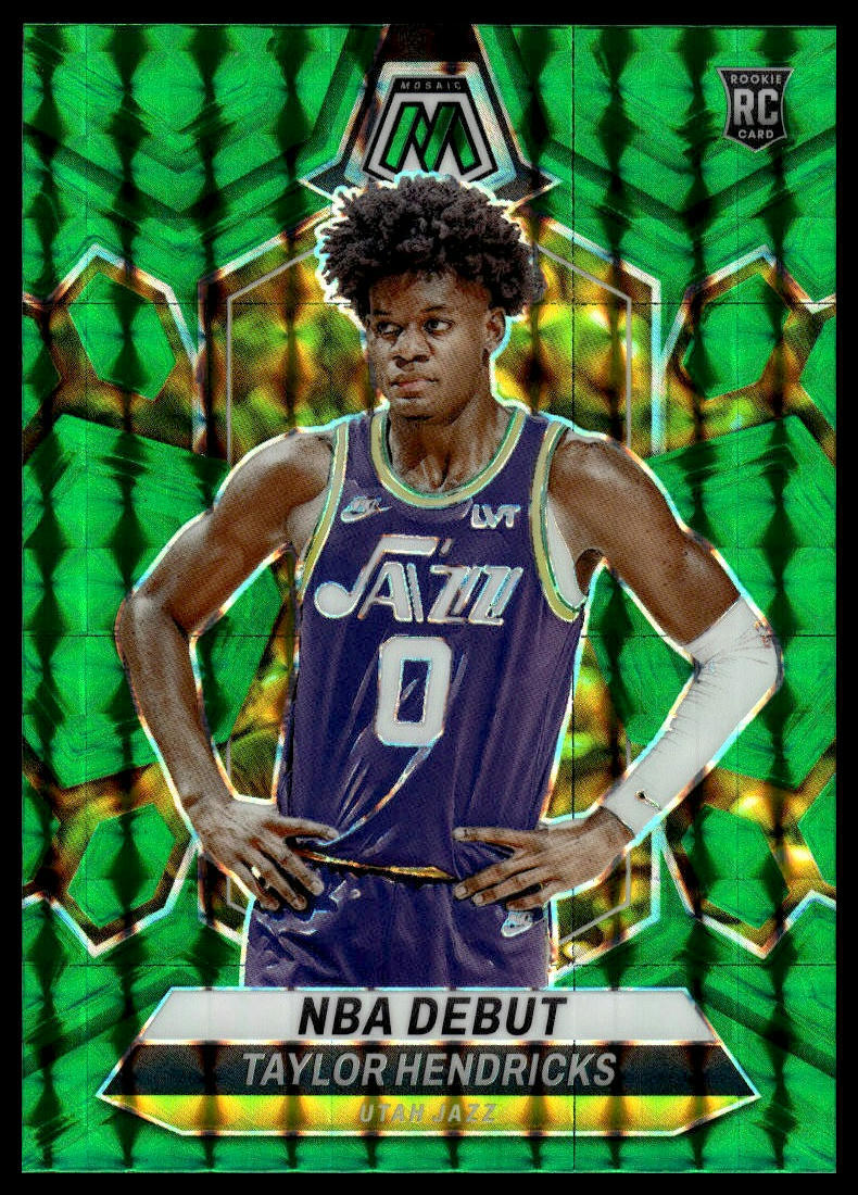2023-24 Panini Mosaic #261 Taylor Hendricks Green RC