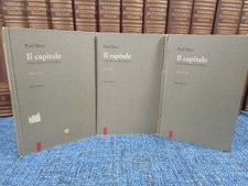 KARL MARX - IL CAPITALE Critica dell'economia politica 3 voll. rist anastatica