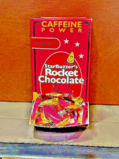 ROCKET CHOCOLATE CAFFEINE 100 CT. CANDY/RASPBERRY/PLUS FREE SURPRISE GIFT