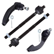 4pc For CHRYSLER SEBRING 1996-2006 All Models Tie Rod Ends Front Inner Outer Kit