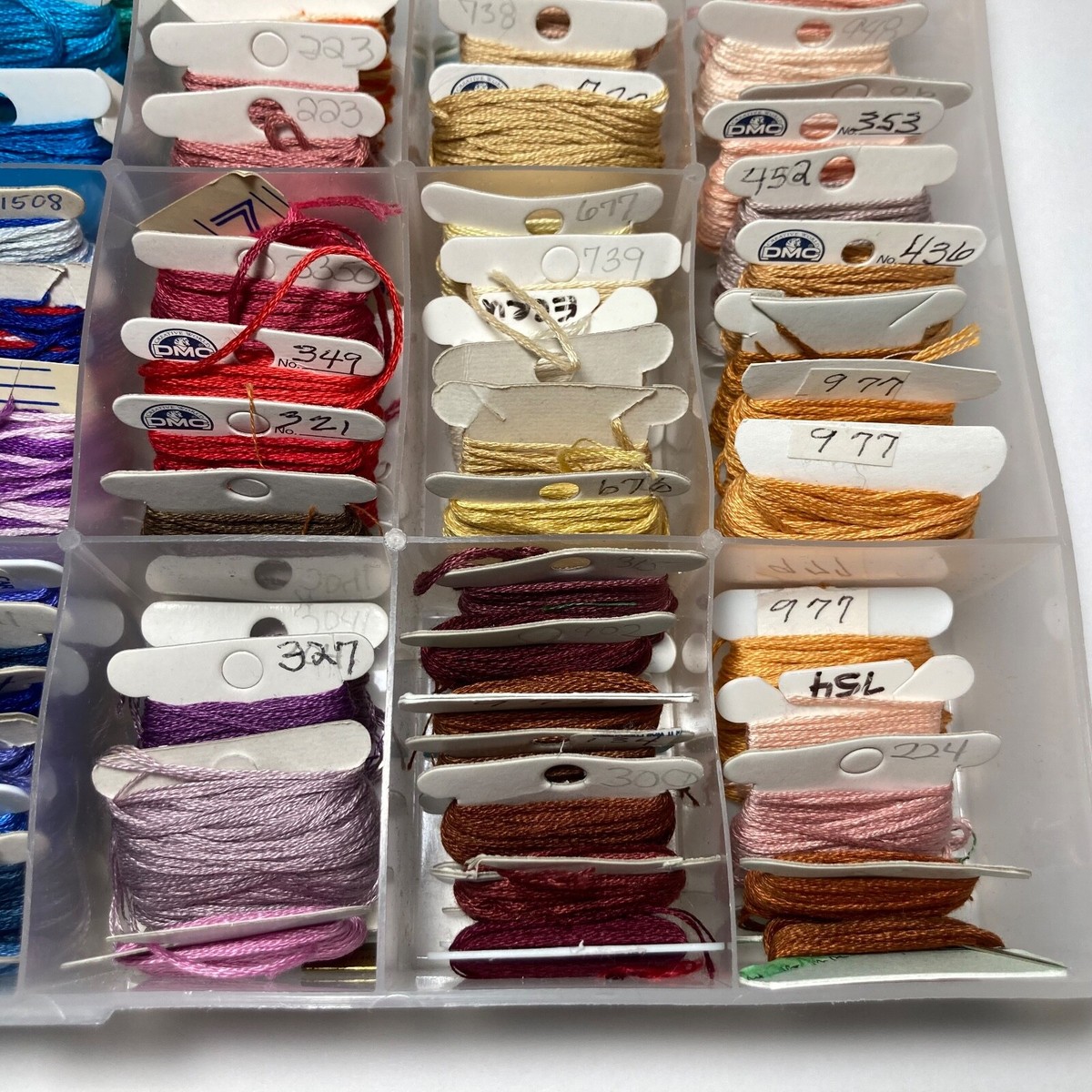 Embroidery Floss Thread Lot Of 90 DMC Numbered Cards in