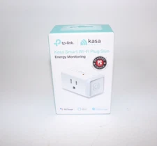 TP-Link Kasa Smart Wi-Fi Mini Plug With Energy Monitoring- White 15A  (KP-115)