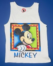  VTG Mickey Inc. 90s Walt Disney World Mickey Mouse Tank Top; Made in USA; S