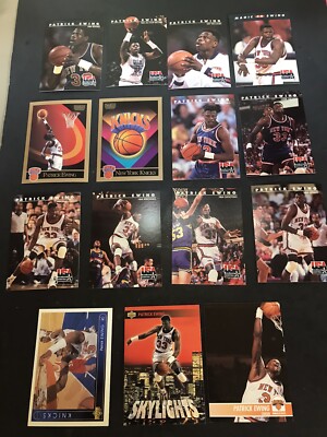 Skybox, NBA Hoops 1990-1992 Patrick Ewing Basketball Cards 15pcs Pre-owned