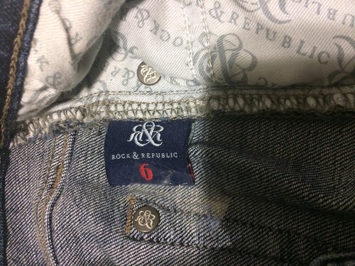 Rock and Republic Mid Rise Slim Boyfriend Women Blue Jeans NWT 6 M - Picture 9 of 11